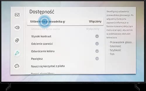 Jak wyłączyć lektora dla niewidomych Samsung i cieszyć się ciszą